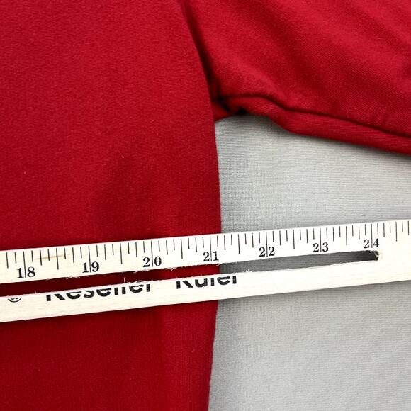 Vintage Cat Sweatshirt Womens Medium Red Rhinestone Grandma Kitten Funny 90s - Picture 9 of 11